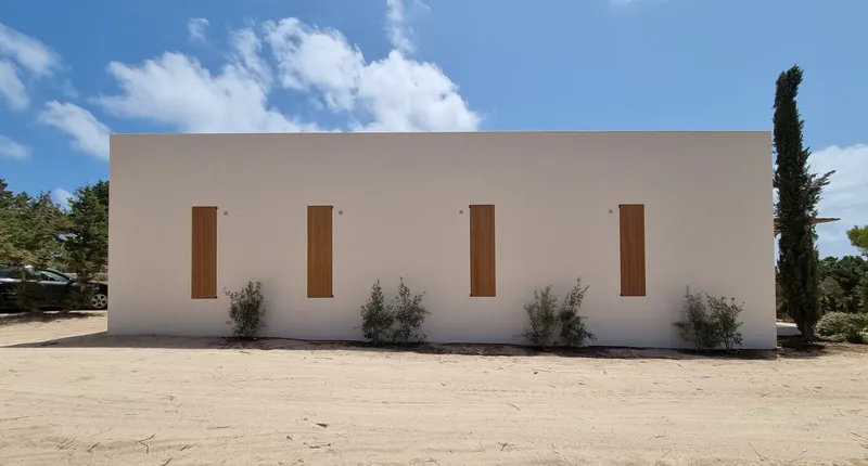 3 Mares: fachada oeste anexo