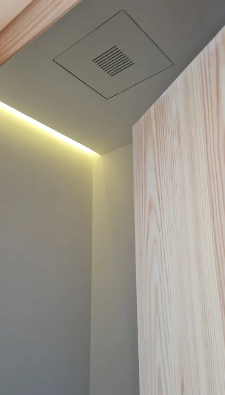 Can Cordeta: interior led carpintería
