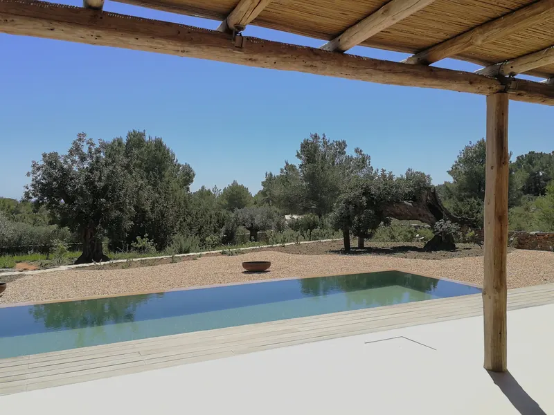 Can Ventura: vista piscina