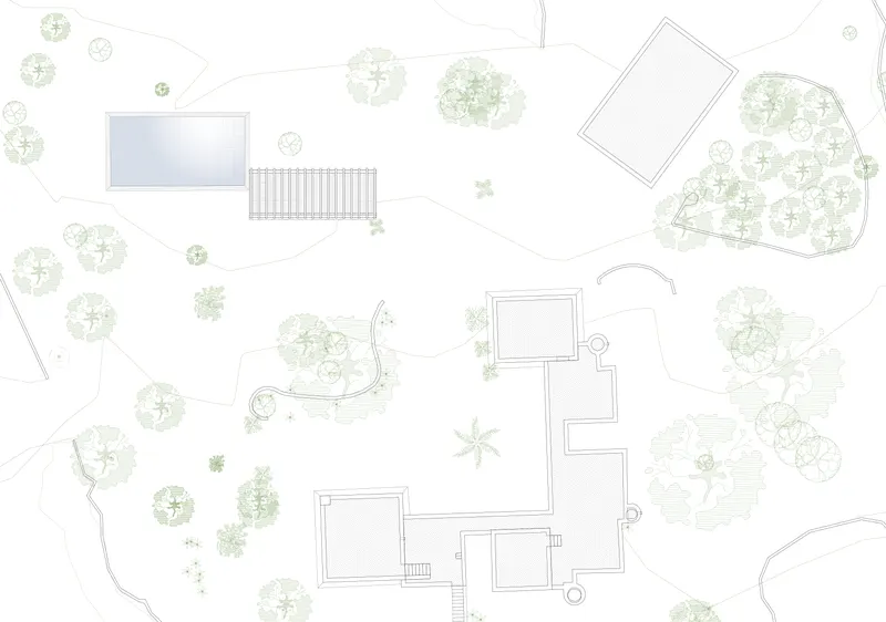 Plano de situación de Piscina Casa Cigala